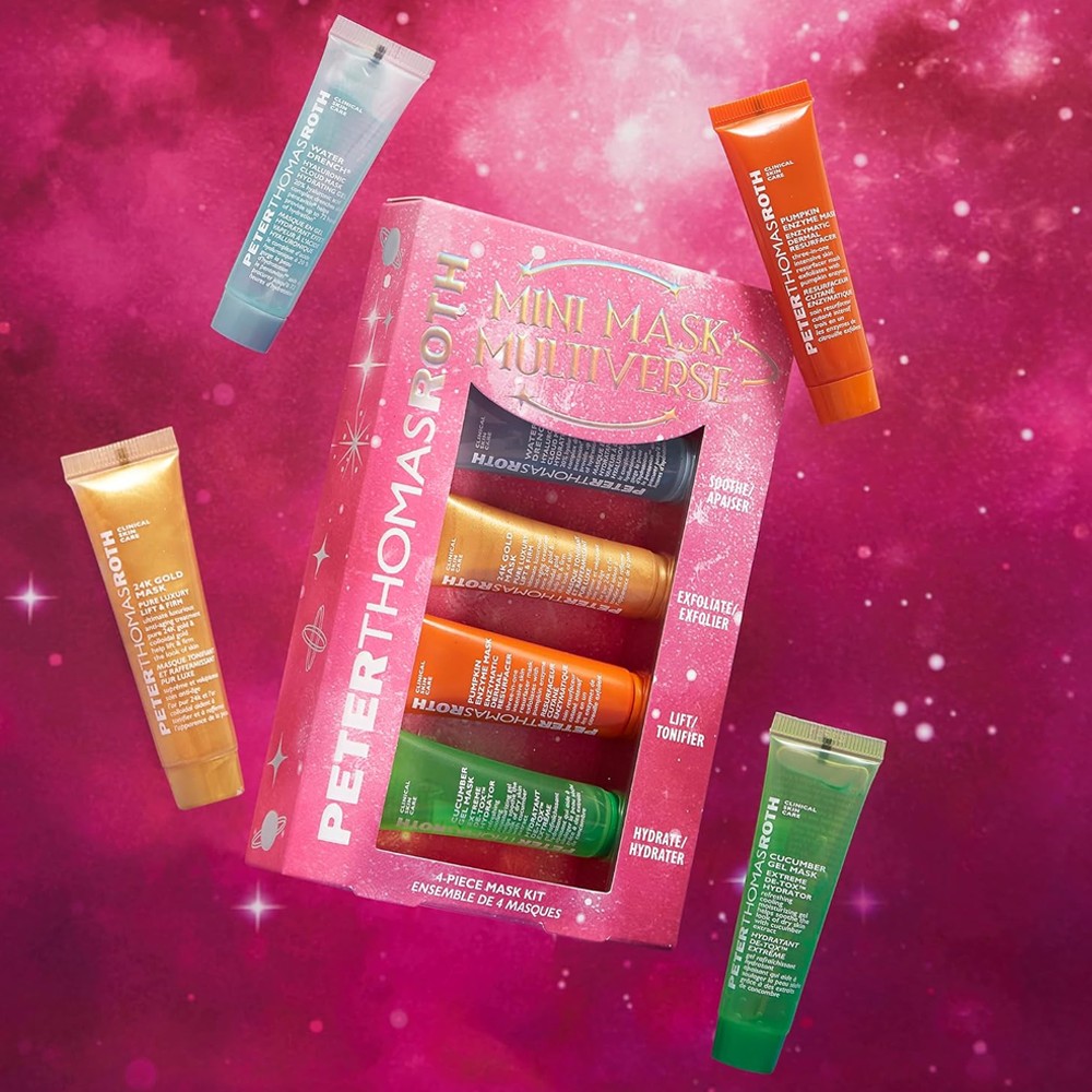 PETER THOMAS ROTH Multiverse 4-Piece Mask Kit - Набір із 4 міні масок для обличчя - фото №4